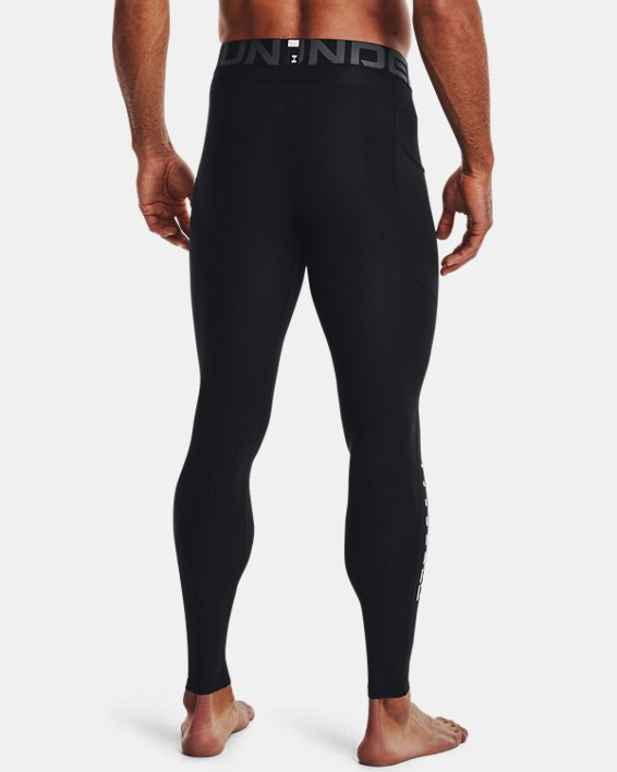 Men's HeatGear® Vent Leggings, Black, pdpMainDesktop image number 1